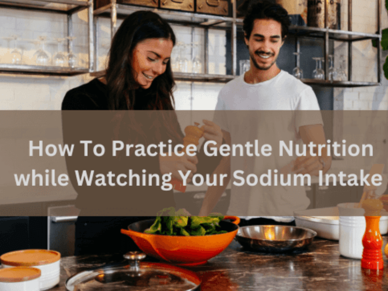 Watching sodium intake image with two people smiling.